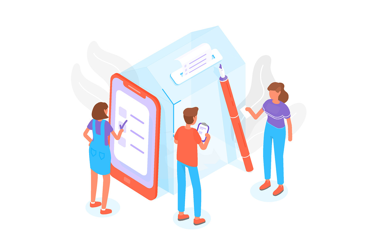 Voting concept, a Person Illustration by Good Studio (Photo 1 of 3)