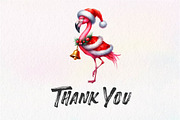 Christmas Flamingo Sublimation, an Illustration by Dream Creation (Thumbnail 5 of 5)