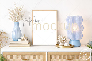 Frame Mockup Interior PSD JPG PNG