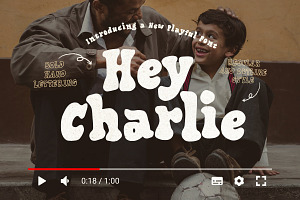 Hey Charlie - Rough Bold Serif