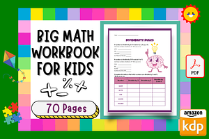 BIG MATH PRACTICE Workbook for KIDS