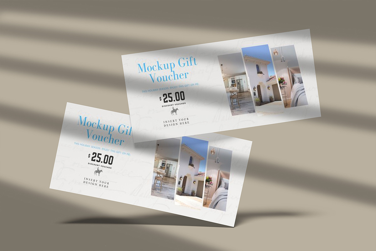 Gift Voucher Mockup, a Print Template by lamorastudio (Photo 4 of 12)