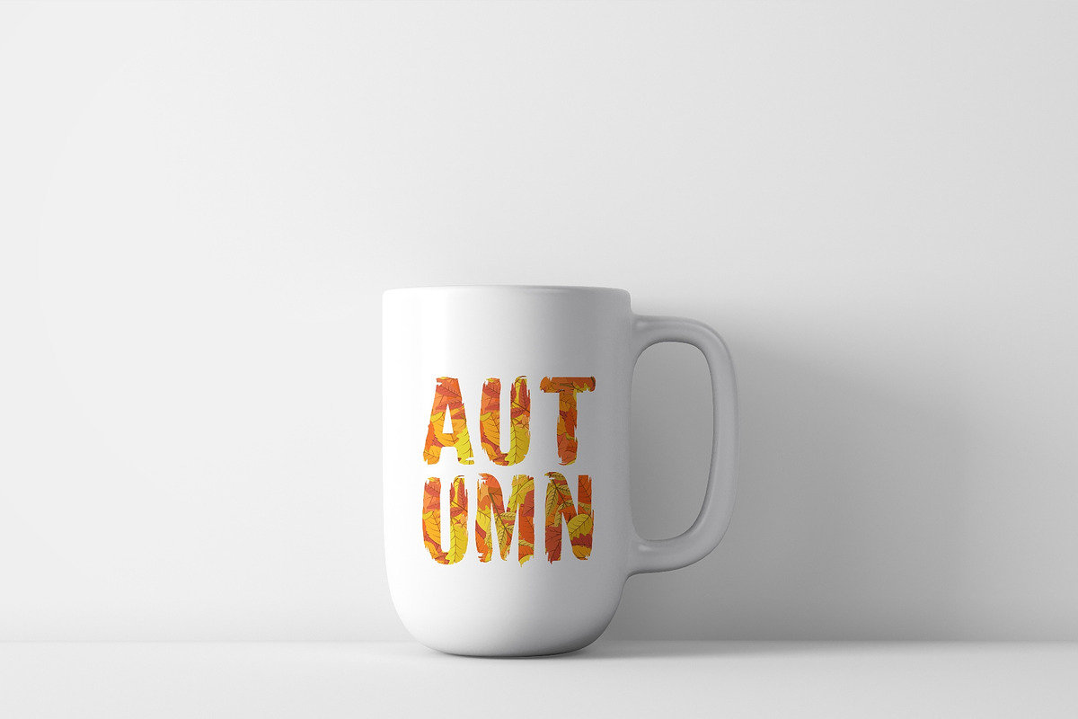 Autumn Leaves Alphabet [Vector], an Object Graphic by Chuhastock (Photo 5 of 9)