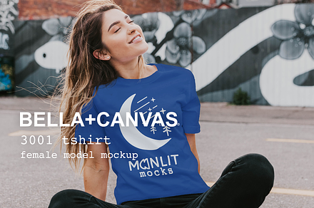 Bella Canvas 3001 Womens Tshirt Mock