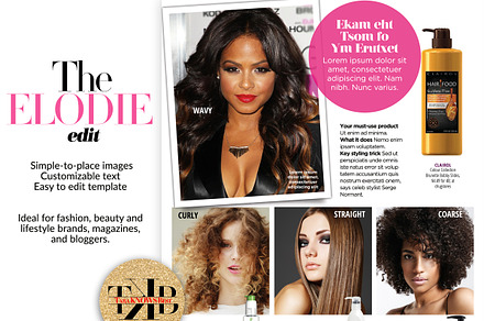 The ELODIE EDIT Page / Flyer