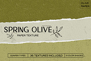 Spring Olive Handmade Paper Set, a Background Graphic by Liquid Amethyst Art (Thumbnail 1 of 6)