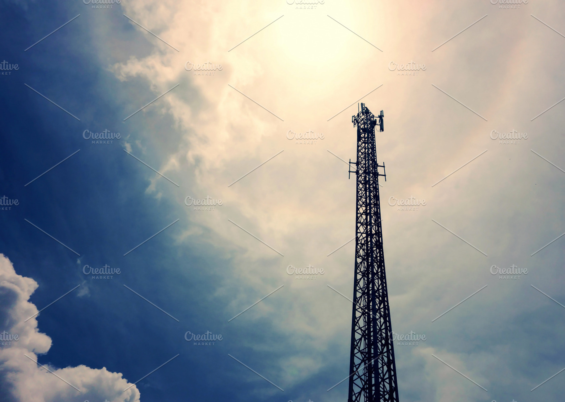 Tower stock photo containing tower and telecommunication