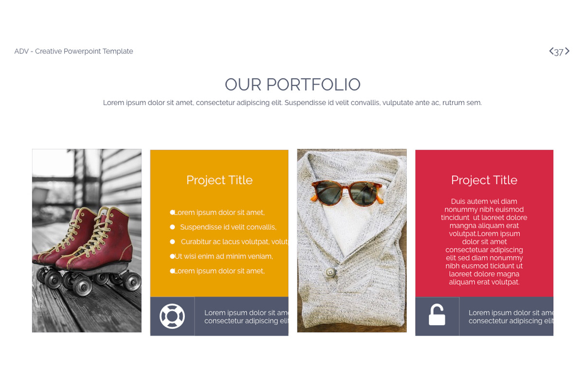 ADV Powerpoint Template, a Presentation Template by OXXO (Photo 37 of 78)