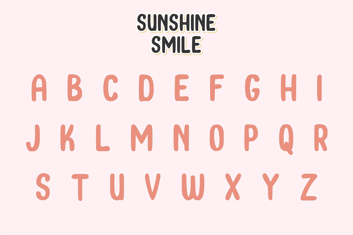 Sunshine Smile, a Sans Serif Font by Limited.studio (Photo 6 of 7)