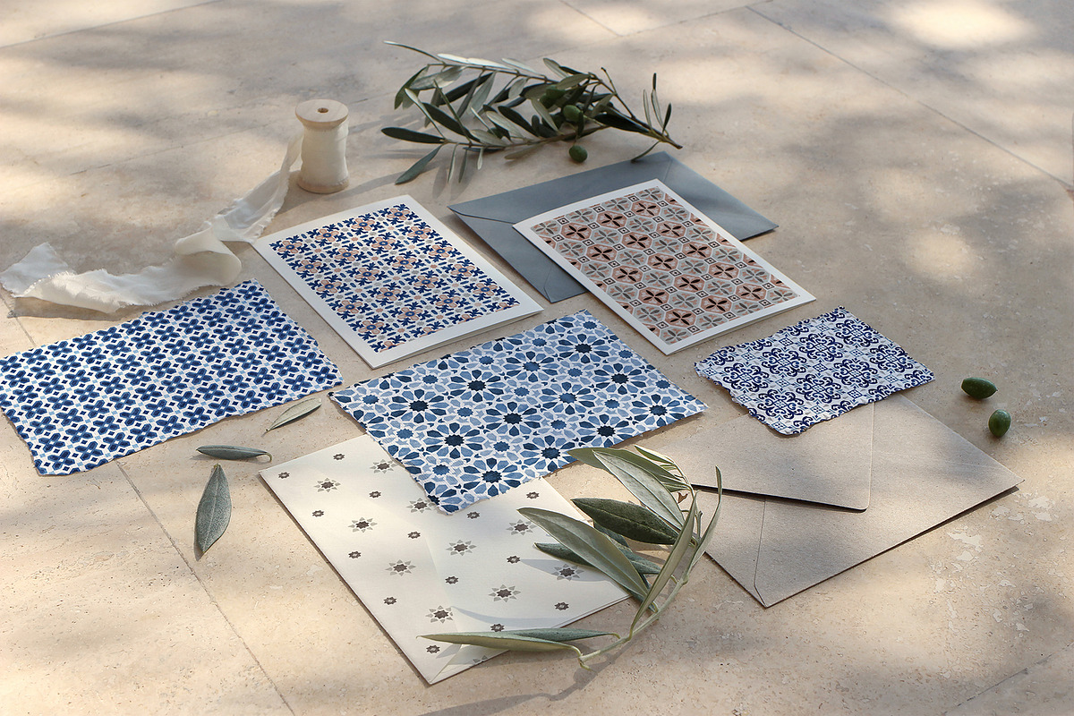 Morocco & Azulejos seamless patterns, a Pattern Graphic by Tabita's shop (Photo 4 of 18)