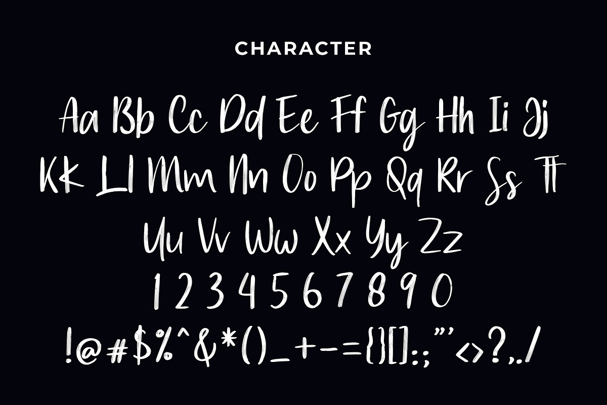 Caroline Handwritten Brush Font preview 6