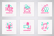 Event Service | 16 Thin Line Icons, an Outline Icon by Alex Blogoodf (Thumbnail 5 of 8)