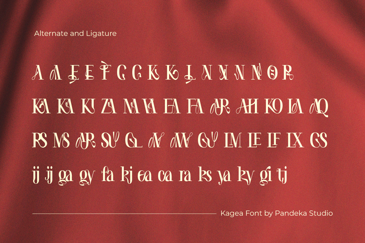 Kagea - Elegant Luxury Serif, a Serif Font by Pandeka Studio (Photo 8 of 9)