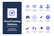 Mood Tracking Wellness Icons, a Duotone Icon by LeArt (Thumbnail 1 of 4)