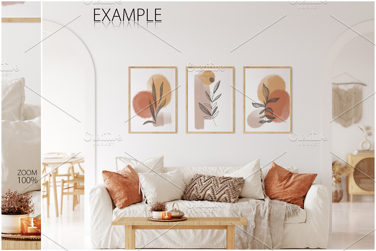 Frame & Wall Mockup Bundle - 7, a Print Template by Yuri-U (Photo 8 of 27)
