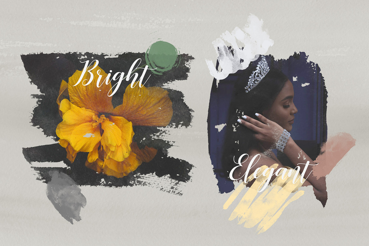 487 Ink Shapes Photoshop Brushes, a Brush Add-On by ArtistMef (Photo 9 of 9)