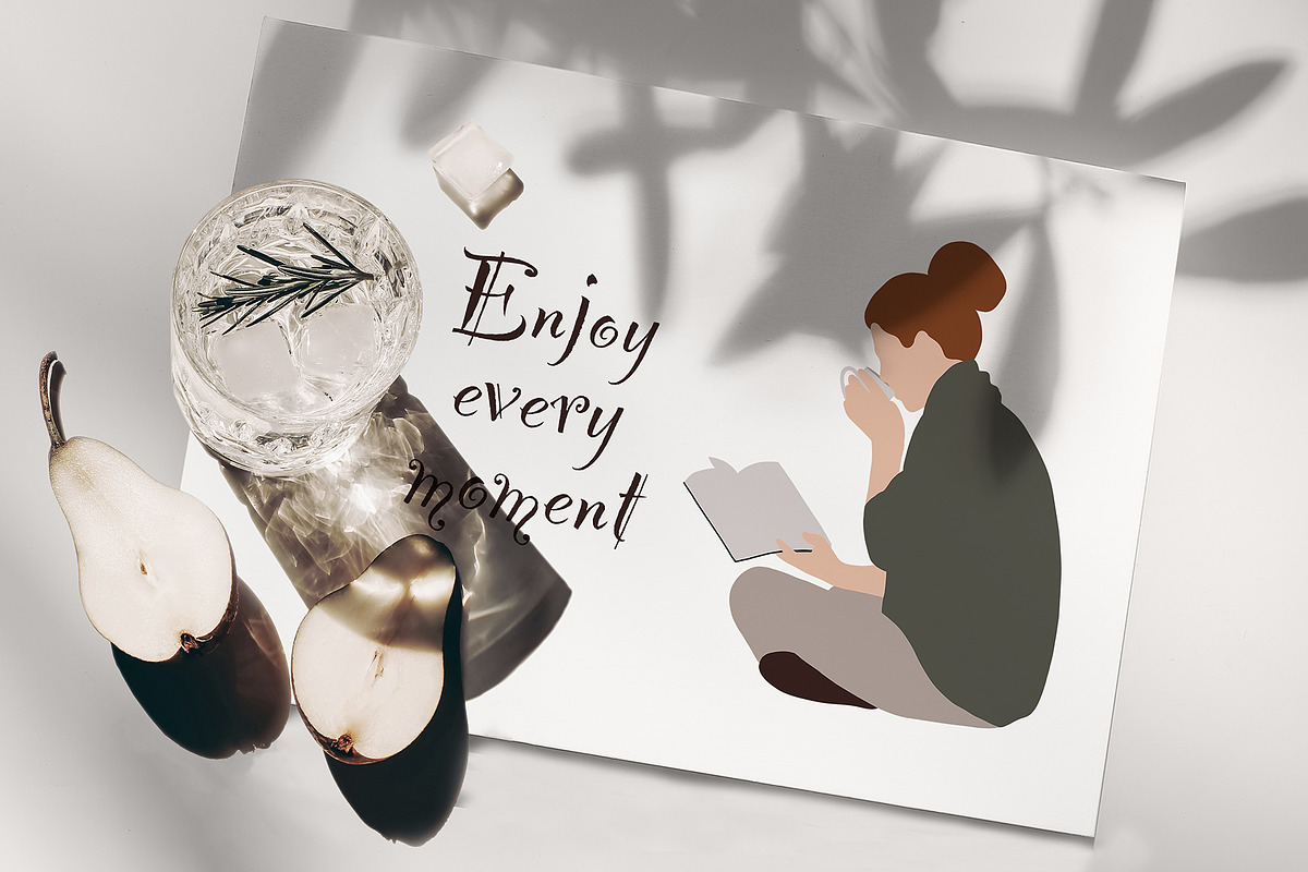 Reading & Resting People clipart, a Person Illustration by ApetekMarket (Photo 3 of 7)