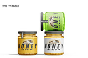 Honey Jar Mockup Set, a Packaging Mockup by pixelmock (Thumbnail 10 of 15)