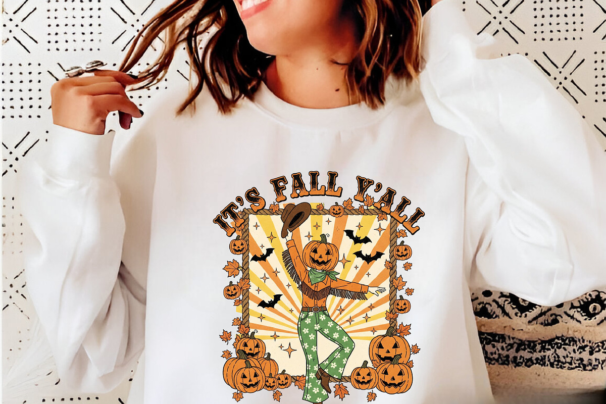 It's Fall Y'all Pumpkins Sublimation, a Seasonal Illustration by Rose Art (Photo 2 of 5)