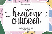 Heavens Children Font duo, a Script Font by Zane Studio (Thumbnail 1 of 8)
