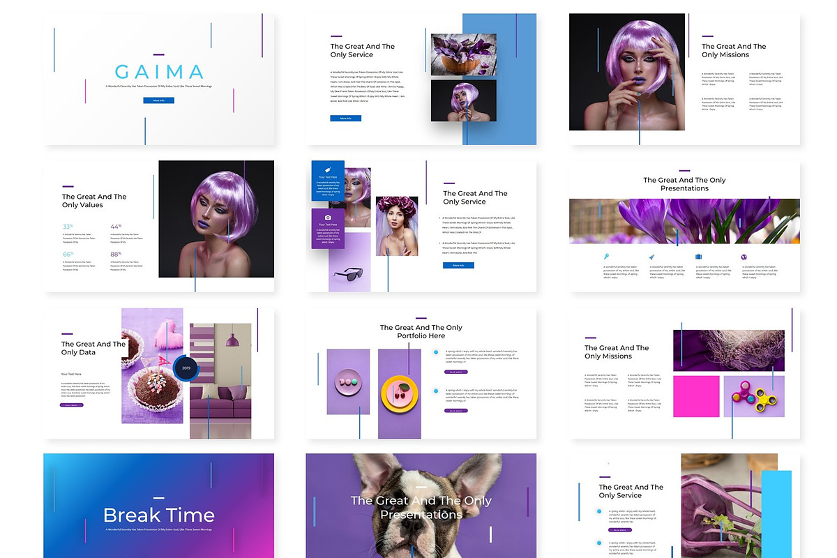 Gaima - Google Slides Template, a Presentation Template by AQR Studio