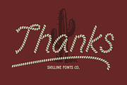 SFC Western Rope, a Script Font by Skilline Supply Co. (Thumbnail 5 of 5)