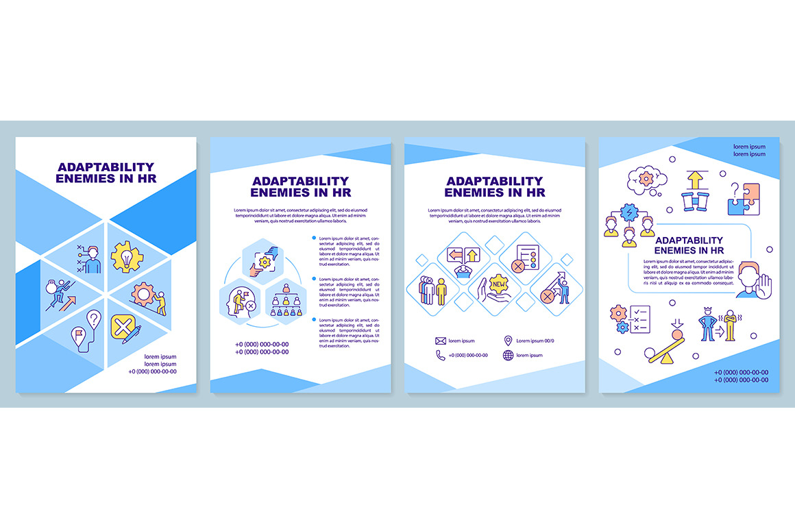 Adaptability enemies in HR brochure, a Brochure Template by IMG Visuals