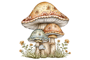 Fairy Mushroom Clipart PNG, a Food Illustration by Memories By Lea (Thumbnail 8 of 19)