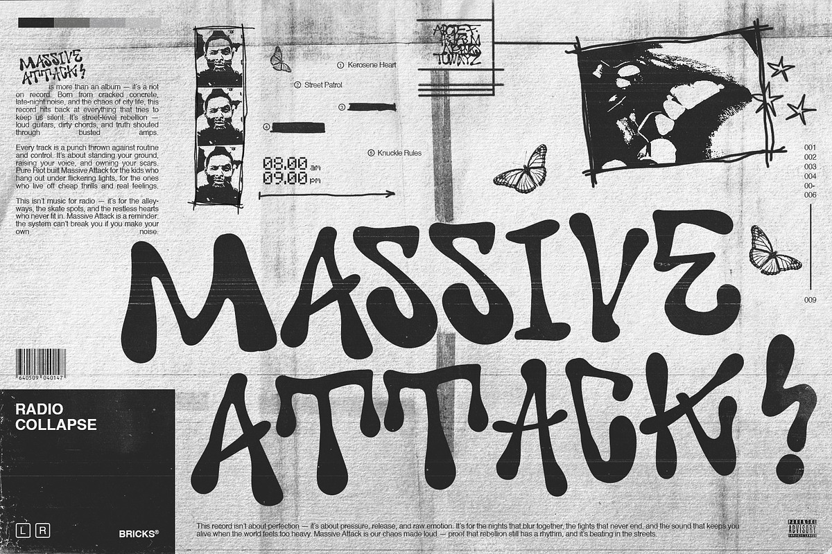 Crows: Urban Energy in Typeface Form, a Handwritten Font by Any-Type® Foundry (Photo 11 of 12)