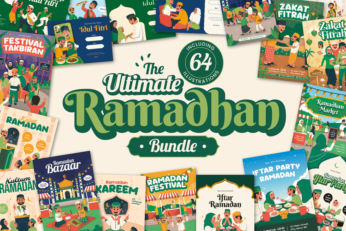 The Ultimate Ramadan Bundle, a Poster Template by Monstersvisual (Photo 1 of 11)