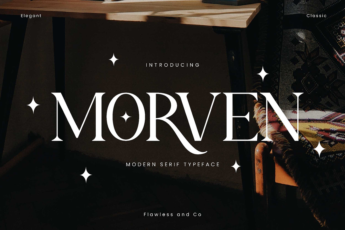 Morven - A Modern Serif Font, a Serif Font by Flawless And Co (Photo 1 of 11)