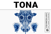 Tona Co. Totemic Cyanotype Inkblots, an Animal Illustration by milatovar (Thumbnail 1 of 19)