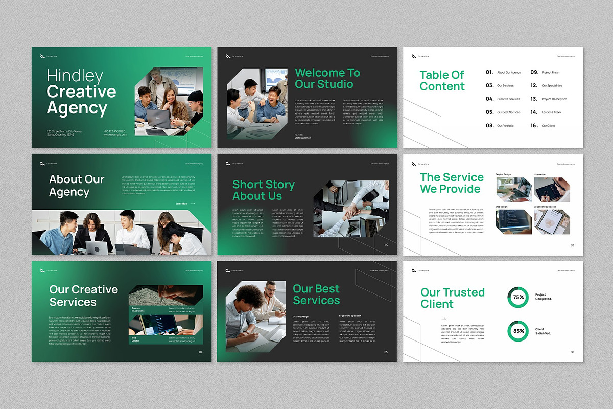 Creative Business Agency Powerpoint, a Presentation Template by graphicook (Photo 2 of 4)