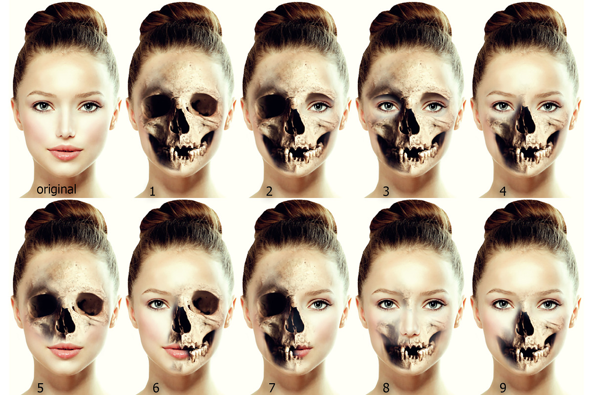 Skull Face Ps Action, an Action Add-On by ArtPlanet (Photo 2 of 13)