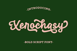 Xerochasy - a Bold Script Font