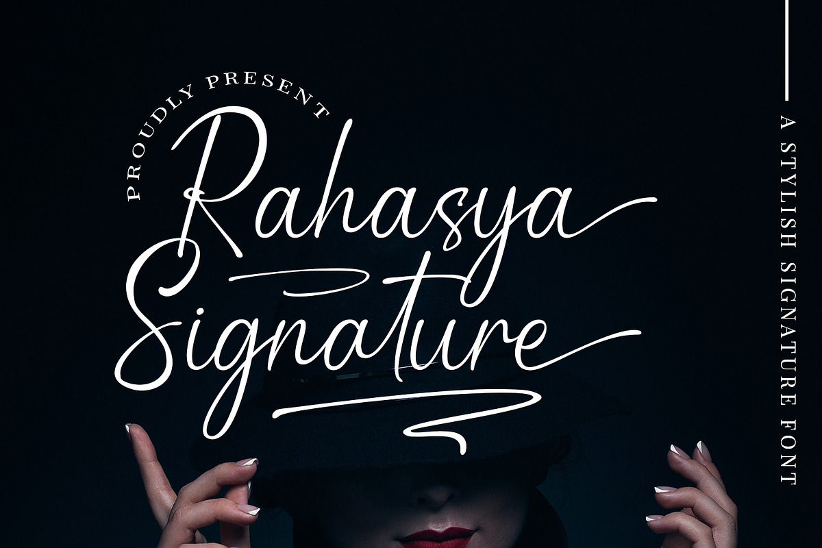 Rahasya Signature, a Script Font by Mytype Studio (Photo 1 of 11)