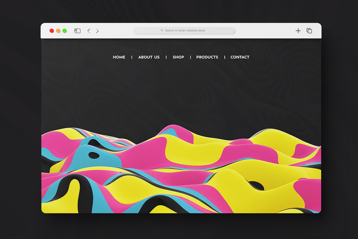 3D Abstract Wavy Lines Backgrounds, a Wallpaper Graphic by BIBIART (Photo 8 of 9)