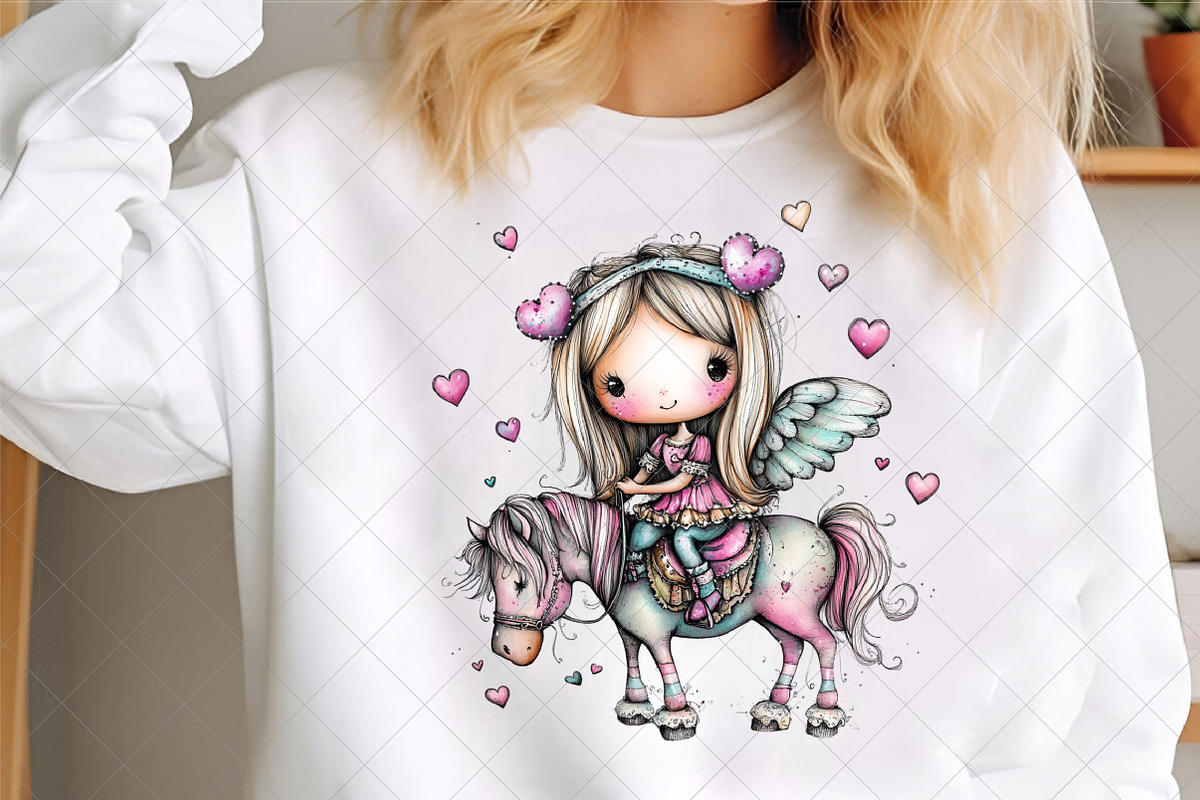 Dreamy Cupids Whimsical Valentine, an Illustration by SinaCreation (Photo 5 of 7)