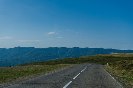 The rural road in countryside of Georgia, an Architecture Photo by Anna Bogush