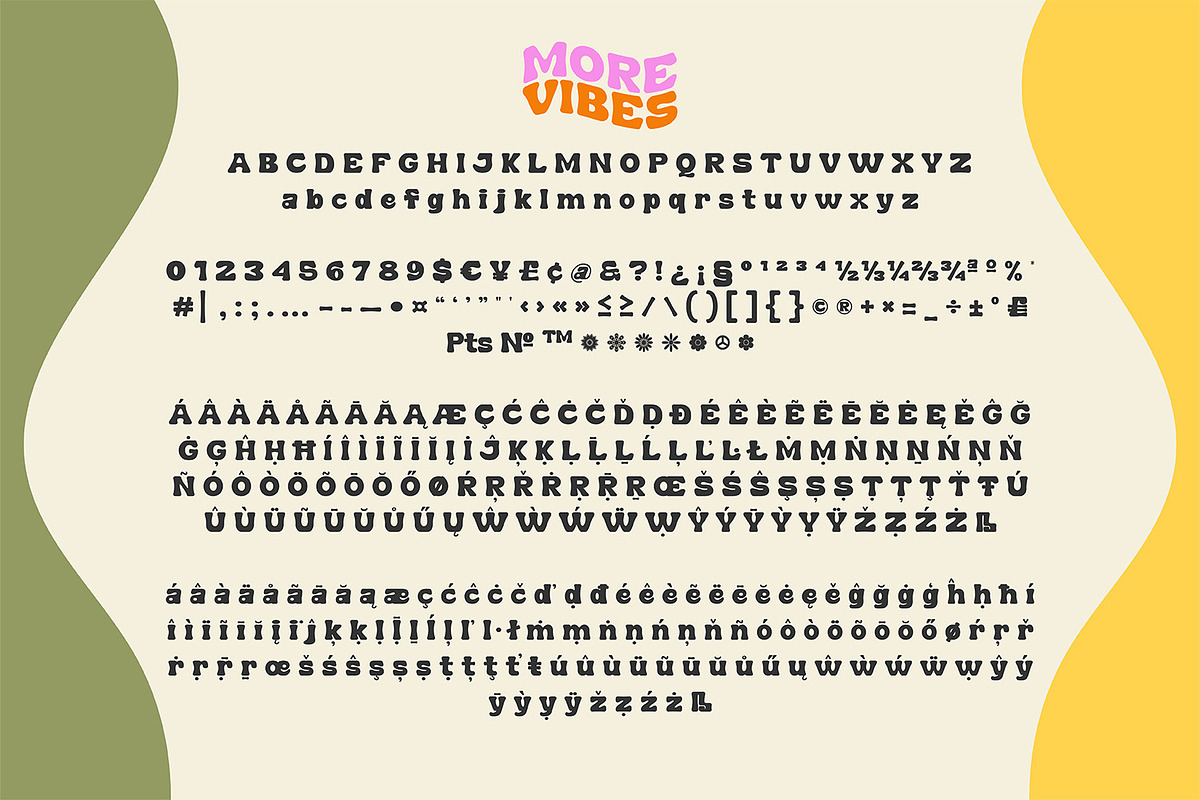 More Vibes – Fun & Groovy Font, a Sans Serif Font by Variatype (Photo 6 of 6)