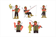 Character Fisher Man Vol 1 Doodle, a Person Illustration by SLAB! Design (Thumbnail 3 of 3)
