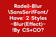 Radeil Blur, a Sans Serif Font by Craft Supply Co. (Thumbnail 3 of 8)