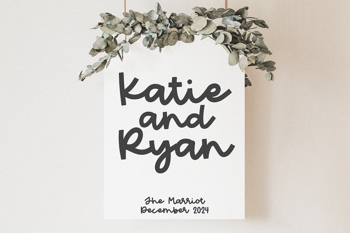 Peach Market | Cute Script Font preview 4
