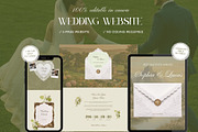 Canva Wedding Website Template, a Landing Page Template by OliaMuseDesign (Thumbnail 1 of 9)