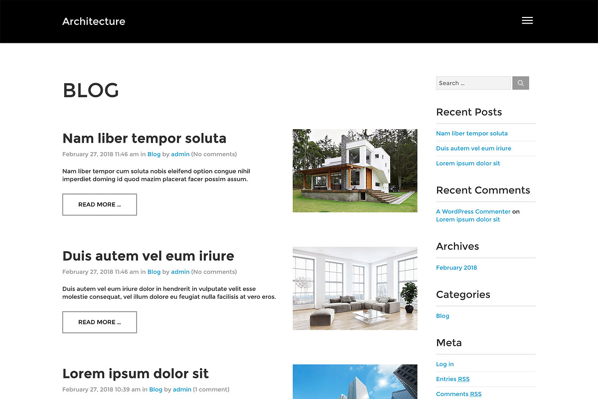 Hot Architecture, a WordPress Template by hot-themes (Photo 3 of 8)