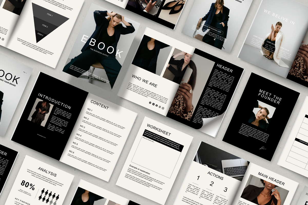 Minimalist Ebook & Workbook Canva, a Marketing Template by thebusinessoutfit (Photo 9 of 13)