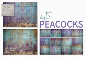 Rustic Peacock Textures