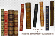 Antique Book Spines, a Texture Graphic by Blue Line Design (Thumbnail 2 of 9)