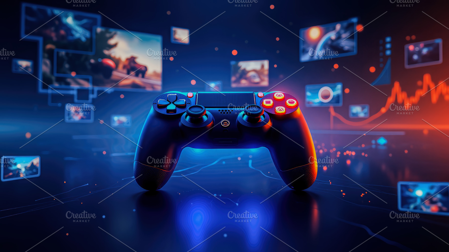 Video Game Controller with Futuristi, a Technology Photo by Perpis