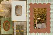 Cottage Gingham Frames Backgrounds, a Background Graphic by Laras Wonderland (Thumbnail 6 of 11)